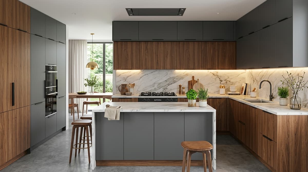 Modern U-Shape Kitchen
